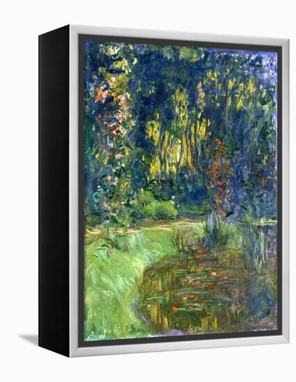 Garden of Giverny, 1923-Claude Monet-Framed Premier Image Canvas