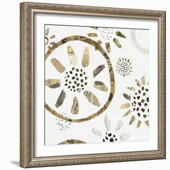 Garden of Gold II-Isabelle Z-Framed Art Print