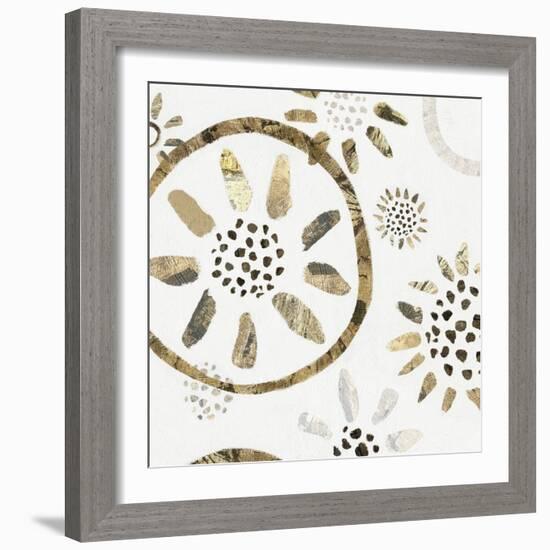 Garden of Gold II-Isabelle Z-Framed Art Print