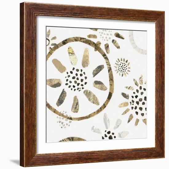 Garden of Gold II-Isabelle Z-Framed Art Print