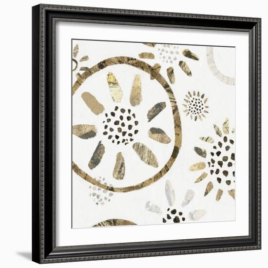 Garden of Gold II-Isabelle Z-Framed Art Print