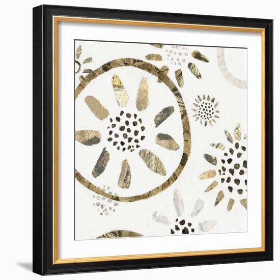 Garden of Gold II-Isabelle Z-Framed Art Print