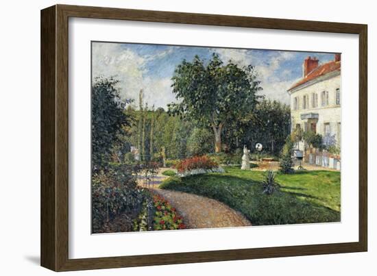 Garden of Les Mathurins at Pontoise, 1876-Camille Pissarro-Framed Giclee Print