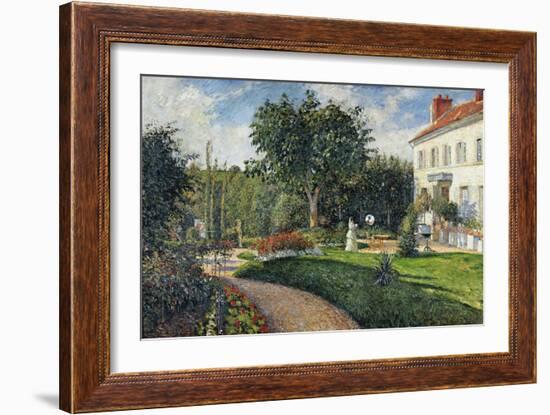 Garden of Les Mathurins at Pontoise, 1876-Camille Pissarro-Framed Giclee Print