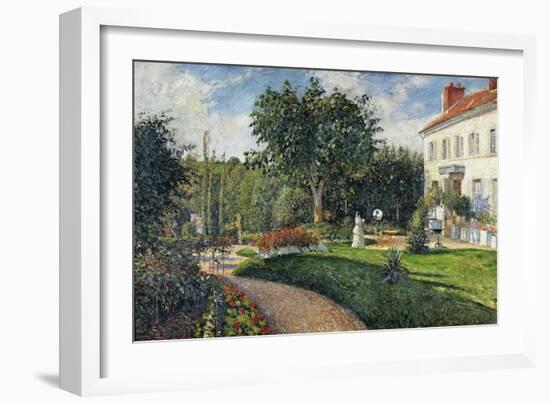 Garden of Les Mathurins at Pontoise, 1876-Camille Pissarro-Framed Giclee Print