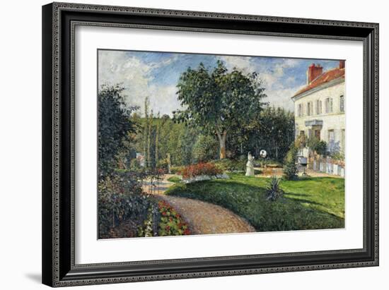 Garden of Les Mathurins at Pontoise, 1876-Camille Pissarro-Framed Giclee Print