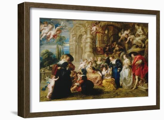 Garden of Love-Peter Paul Rubens-Framed Giclee Print