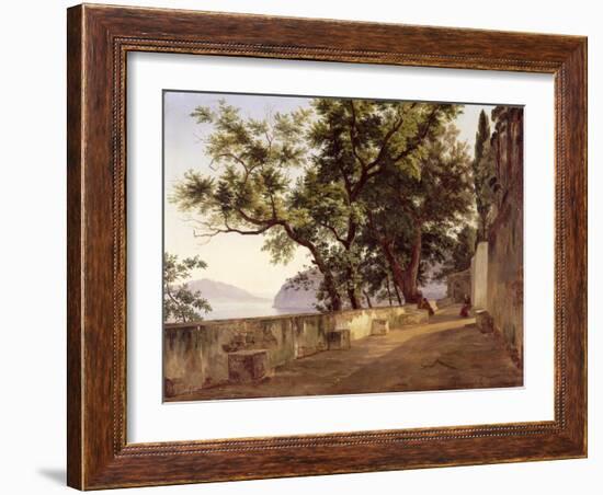 Garden of the Capuchin Friars, Near Sorrento, 1827-Carl Wilhelm Goetzloff-Framed Giclee Print