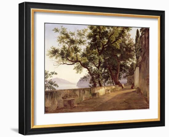 Garden of the Capuchin Friars, Near Sorrento, 1827-Carl Wilhelm Goetzloff-Framed Giclee Print