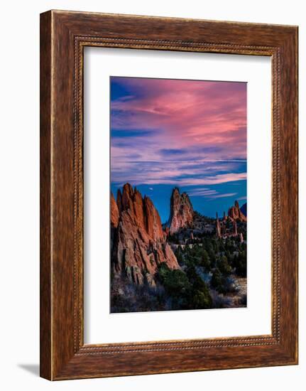 GARDEN OF THE GODS, COLOARDO SPRINGS, CO, USA - a National Natural Landmark features Sedimentary...-null-Framed Photographic Print