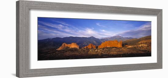 Garden of the Gods Park, Colorado Springs, Colorado, USA-Walter Bibikow-Framed Photographic Print