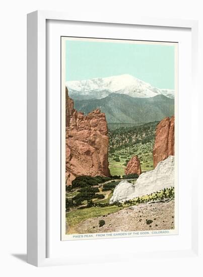 Garden of the Gods, Pike's Peak, Colorado-null-Framed Art Print