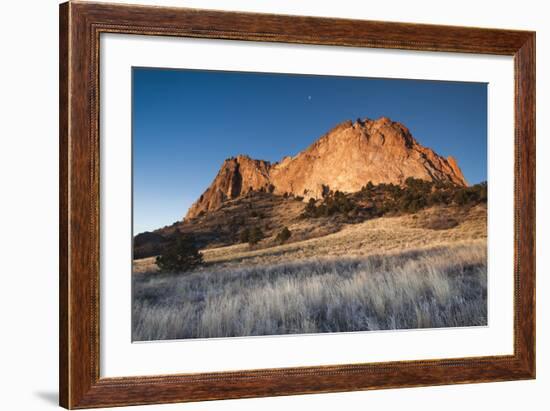 Garden of the Gods, Rock Formations at Dawn, Colorado Springs, Colorado, USA-Walter Bibikow-Framed Photographic Print