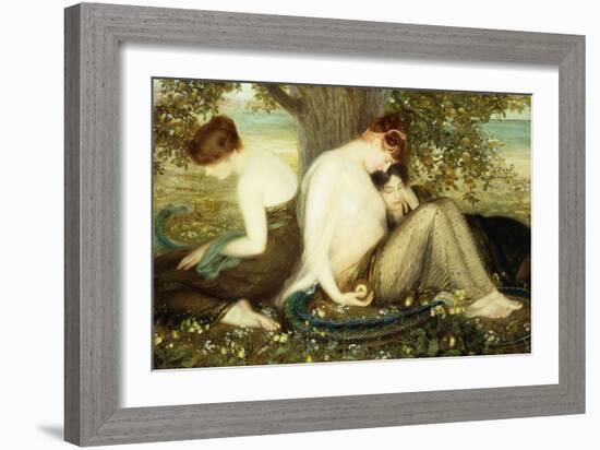 Garden of the Hesperides, C.1900 (Oil on Canvas)-Albert Herter-Framed Giclee Print