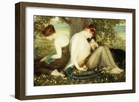 Garden of the Hesperides, C.1900 (Oil on Canvas)-Albert Herter-Framed Giclee Print