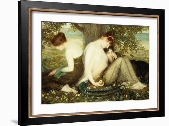 Garden of the Hesperides, C.1900 (Oil on Canvas)-Albert Herter-Framed Giclee Print