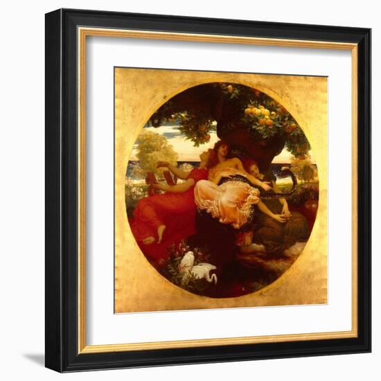 Garden Of The Hesperides-Frederick Leighton-Framed Art Print