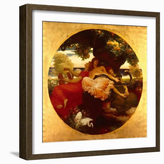 Garden Of The Hesperides-Frederick Leighton-Framed Art Print