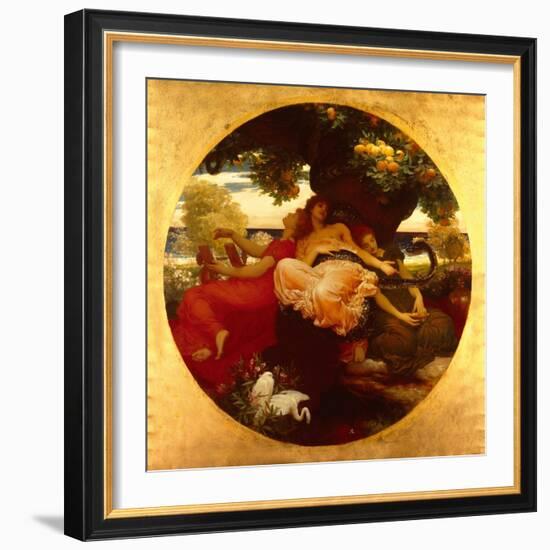 Garden Of The Hesperides-Frederick Leighton-Framed Art Print