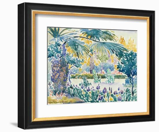 Garden of the Painter at Saint Clair, 1908-Henri-Edmond Cross-Framed Giclee Print