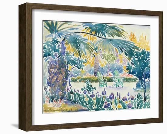 Garden of the Painter at Saint Clair, 1908-Henri-Edmond Cross-Framed Giclee Print