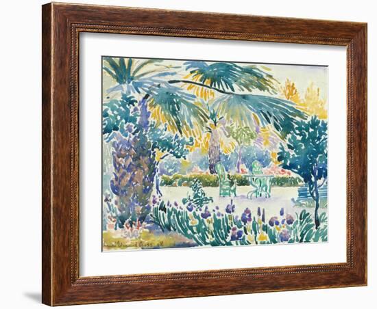 Garden of the Painter at Saint Clair, 1908-Henri-Edmond Cross-Framed Giclee Print