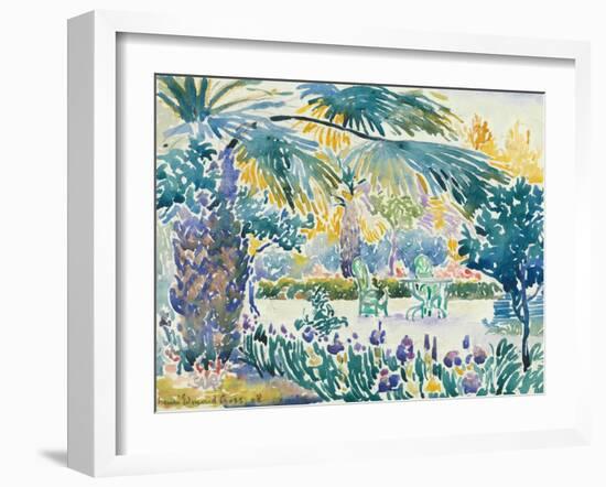 Garden of the Painter at Saint Clair, 1908-Henri-Edmond Cross-Framed Giclee Print