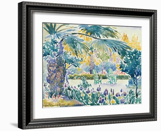 Garden of the Painter at Saint Clair, 1908-Henri-Edmond Cross-Framed Giclee Print