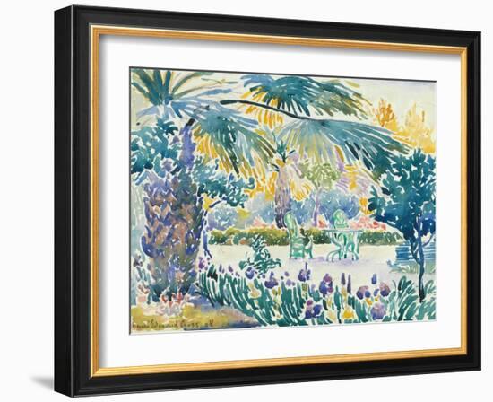 Garden of the Painter at Saint Clair, 1908-Henri-Edmond Cross-Framed Giclee Print