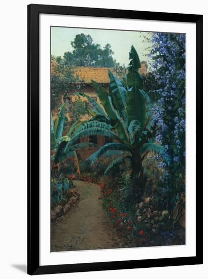 Garden of the Potter Hotel-Theodore Wores-Framed Art Print