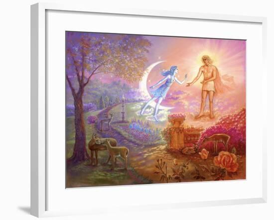 Garden of the Sun and Moon-Judy Mastrangelo-Framed Giclee Print