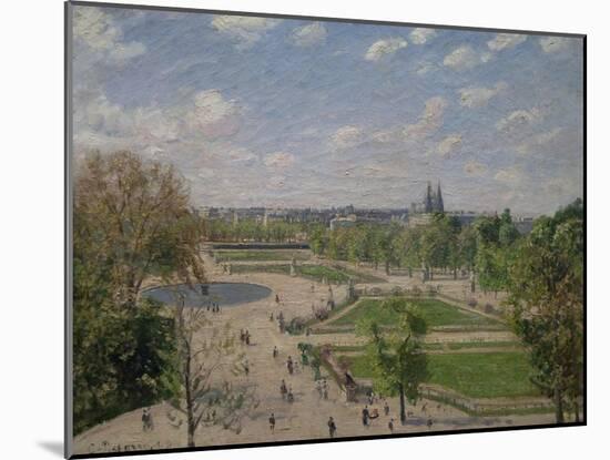 Garden of the Tuileries in the Spring-Camille Pissarro-Mounted Art Print