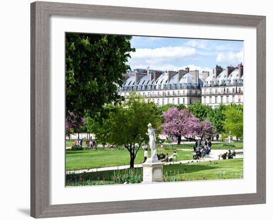 Garden of the Tuileries, the Louvre, Paris, France-Philippe Hugonnard-Framed Photographic Print