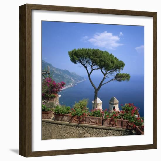 Garden of Villa Rufolo, Ravello, Amalfi Coast, UNESCO World Heritage Site, Campania, Italy, Europe-Roy Rainford-Framed Photographic Print