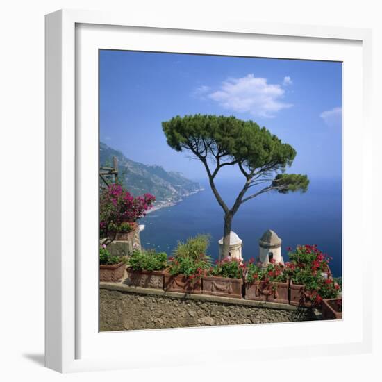Garden of Villa Rufolo, Ravello, Amalfi Coast, UNESCO World Heritage Site, Campania, Italy, Europe-Roy Rainford-Framed Photographic Print