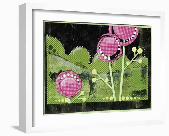 Garden of Whimsical Flowers II-Maureen Lisa Costello-Framed Giclee Print