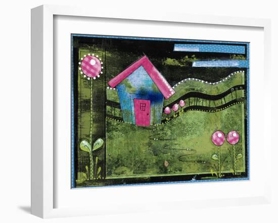 Garden of Whimsical Flowers III-Maureen Lisa Costello-Framed Giclee Print