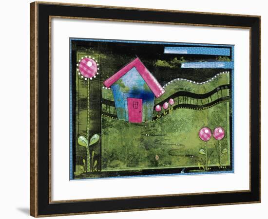 Garden of Whimsical Flowers III-Maureen Lisa Costello-Framed Giclee Print