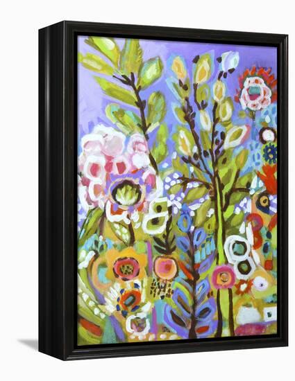 Garden Of Whimsy III-Karen Fields-Framed Stretched Canvas
