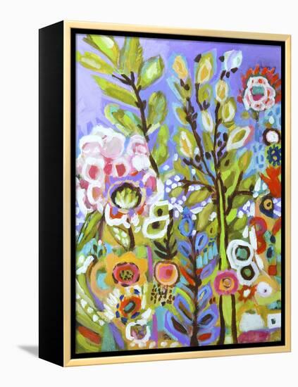 Garden Of Whimsy III-Karen Fields-Framed Stretched Canvas