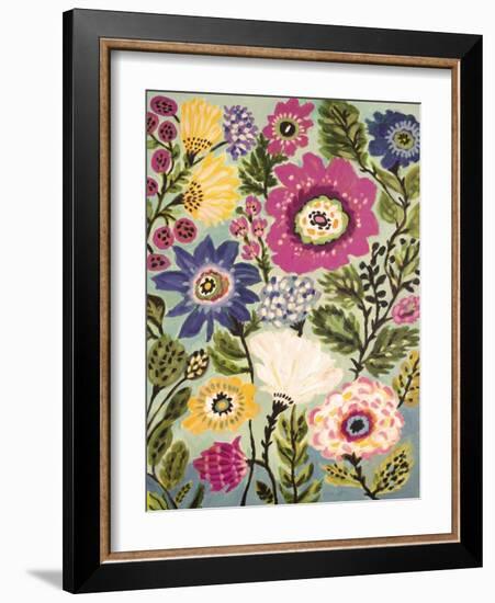 Garden Of Whimsy IV-Karen Fields-Framed Art Print