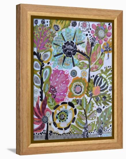 Garden Of Whimsy V-Karen Fields-Framed Stretched Canvas