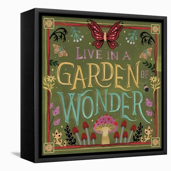 Garden Of Wonder V-Dina June-Framed Stretched Canvas