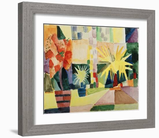 Garden on Lake Thun-Auguste Macke-Framed Giclee Print