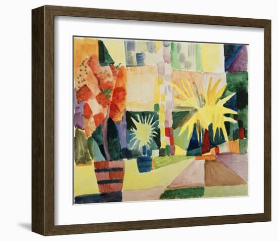 Garden on Lake Thun-Auguste Macke-Framed Giclee Print