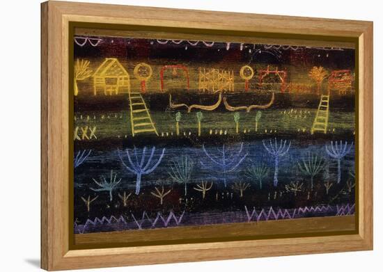 Garden on the Level-Paul Klee-Framed Premier Image Canvas