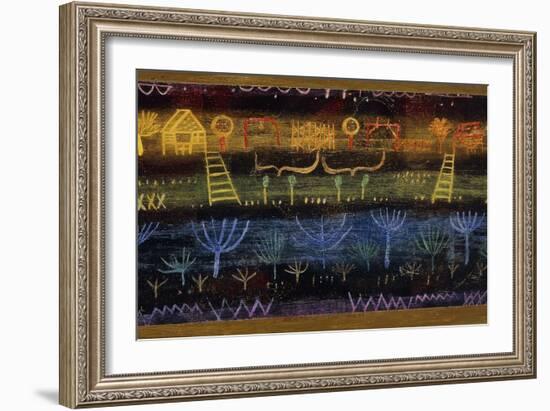 Garden on the Level-Paul Klee-Framed Giclee Print