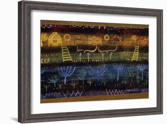 Garden on the Level-Paul Klee-Framed Giclee Print