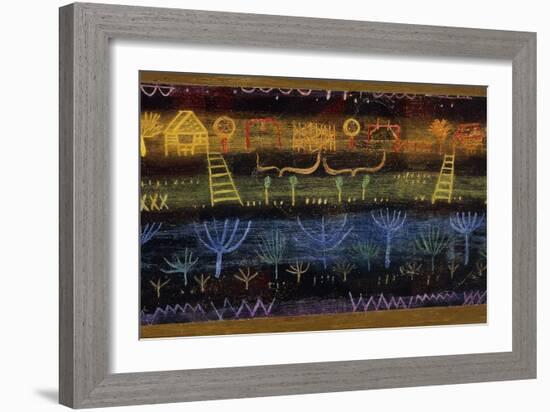 Garden on the Level-Paul Klee-Framed Giclee Print