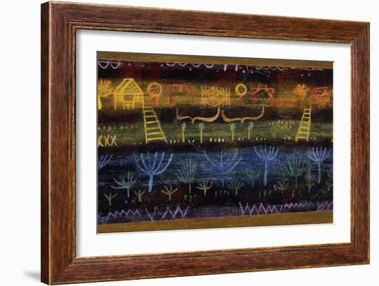 Garden on the Level-Paul Klee-Framed Giclee Print